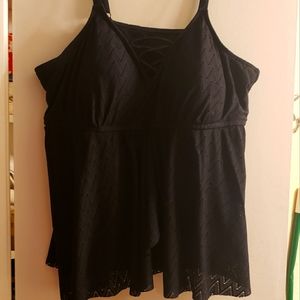 Croft & Barrel Black Swimsuit top